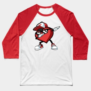 dab heart valentine Baseball T-Shirt